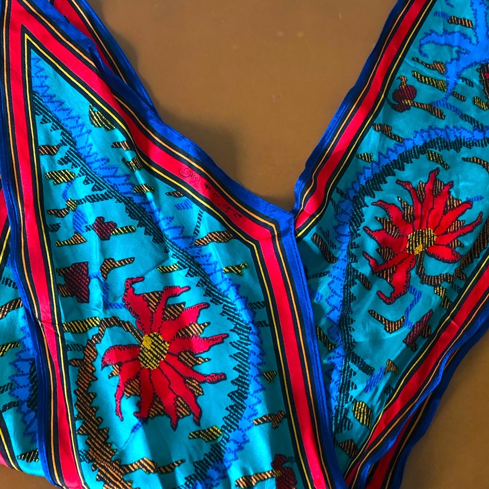 Oscar de la Renta silk scarf - Picture 2 of 4